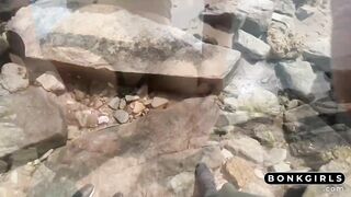 Public Beach Sex With a Big-Bodied Amateur