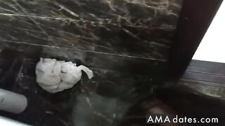 Russian teen girl gives a blowjob to her new dominant partner.