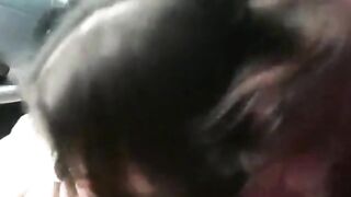 Russian Amateur Gives Blowjob in a Car During Lunch Break