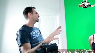 Ugly German turkish housewife pick up for porn casting