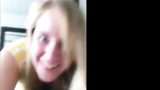 Look into the Camera, Big Tits and Ass in Amateur College Doggy Style Video