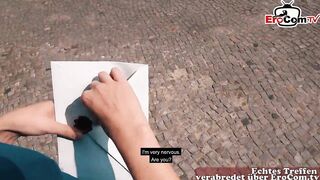 EroCom Date - macho turkish guy pick up german blonde teen at blind date and fuck bareback pov