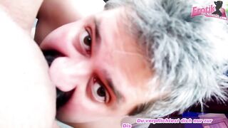 German arab wife gets cum facial in swinger club pOV