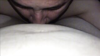 I eat my horny stepmother's pussy