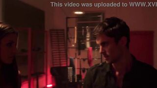 A stepmom who has enormous boobs gets seduced