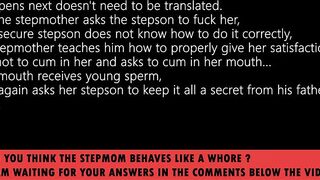 Stepson: When is stepdad coming? Stepmother: -Spit on him you know how to keep secrets!?. Stepson: Yes!