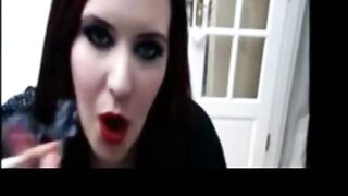 Smoking Princess Tease - Fetish POV Webcam Show