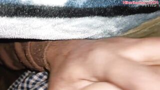 i play with my stepmom boobs and sucking