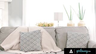 GIRLSWAY - Upset MILF Cory Chase Disciplines Stepdaughter Myra Moans For Never Wearing Panties