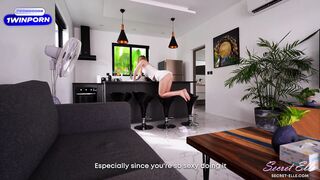 Step Siblings: Kinky Pussy RUBBING ended with CREAMPIE - Secret Elle