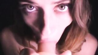 Amateur Webcam BJ Show with Deepthroat Dildo