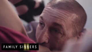 FAMILY SINNERS - Step Daughter And Step Dad Meet In The Hotel To Fuck Hard Where No One Can See Them