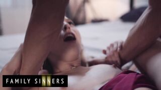 FAMILY SINNERS - Step Daughter And Step Dad Meet In The Hotel To Fuck Hard Where No One Can See Them