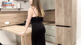 "Hot Coffee Maybe?" - Hot Sexy Stepmom In Tight Dress Fucking Stepson
