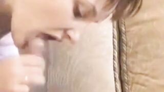 Britisk-norske Milf sin Blowjob Delight