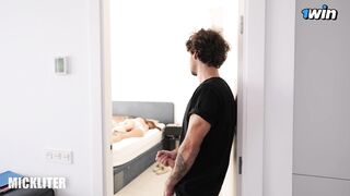 Fulfilled a teenage dream, cumming between his stepsister's juicy buns.