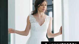 PURE TABOO Bride Maya Woulfe Caught Anxious Fiance Sucking His Caring Stepmom Reagan Foxx's Breasts