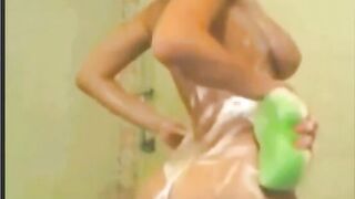 Busty Amateur's Shower Cam Show