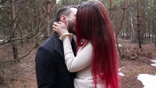 First date in the woods went bad for a Russian slut