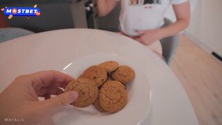 My Step Sister Decided To Make Cookies But Had To Suck And Fuck Again