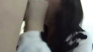 Amateur Asian Girl Receives a Mouthful of Cum
