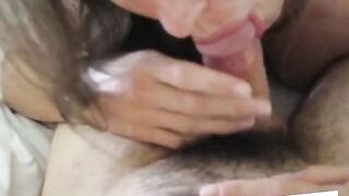 Redhead Amateur Gives Blowjob