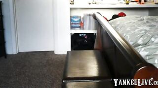 Black Girl Masturbates with Sex Toy and Squirts Hard