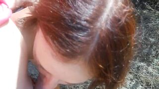 Stepson Walks on Beach as Stepdad Anal Fucks Mom in Bushes