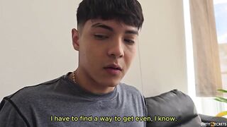 I FUCK EMMA ANTURIN WHO IS MY STEPBROTHER LEO WILD'S GIRLFRIEND AND I COME INSIDE HER WHILE HE IS BRINGING FOOD