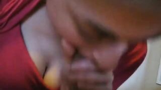 Sucking and Swallowing Every Drop - Amateur Blowjob