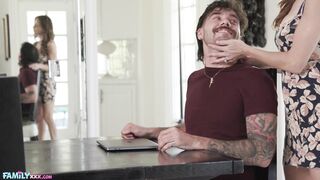 FamilyXXX - Big Tit MILF Stepmom Finds Out Who Is Bigger (Justine Jakobs)