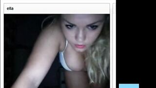 Busty British Girl on Chatroulette