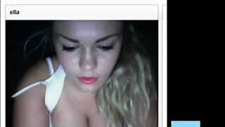 Busty British Girl on Chatroulette