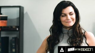 OUT OF THE FAMILY - Hot Lesbian Threesome With Boss Katie Morgan And Stepdaughter Emma Hix