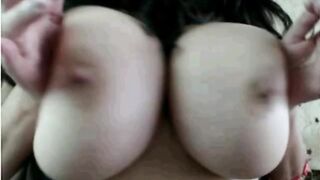 Huge Tits Brunette on Webcam
