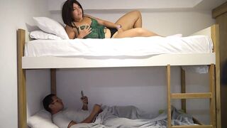 MILF Stepmom uses lingerie to rest with her stepson