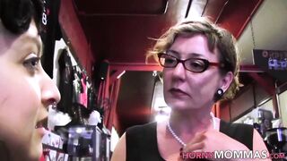 Busty glam lesbo stepmom