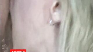 Janitor's Dick Sucking Session with a Blonde Babe