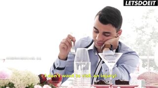 Step Mom Cindy Shine Fucks Step Son in Her Bride Dress - LETSDOEIT