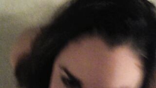 Kinky MILF's First Cum-Eating Video