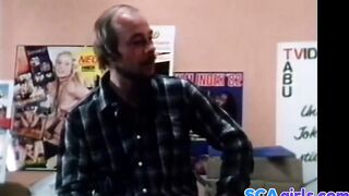 Vintage dansk gruppe sex behåret retro orgie