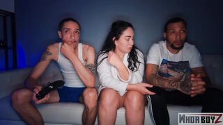 Slutty Stepmom Queen Rogue fucked by her 2 stepsons