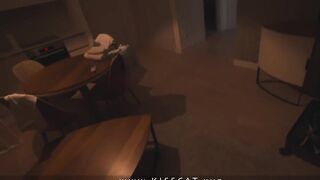 Step mom dreams of step son's cock? Stepson gifts rough fuck Step mother in share bed at midnight -2