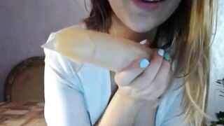 Busty Amateur Webcam Girl Plays with Her Nipples