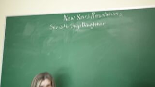 New Year New Kink: Pervy Stepdad Finally Tries His Thick Stepdaughter's Tight Little Pussy -2