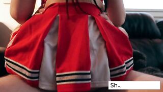 Big-Ass Cheerleader Rides Dick