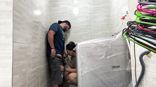 Stepson fucks me in the laundry room while his dad goes out to the supermarket- CulonaArdiente32