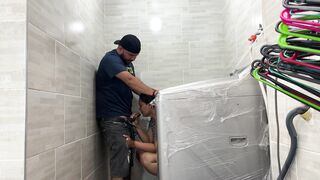 Stepson fucks me in the laundry room while his dad goes out to the supermarket- CulonaArdiente32