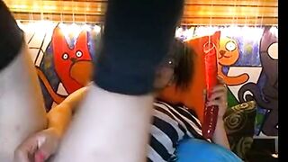 White Girl Plays with Her Sex Toys