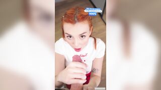 My TikToker stepsis just filmed a trend with my big dick / vertical porn